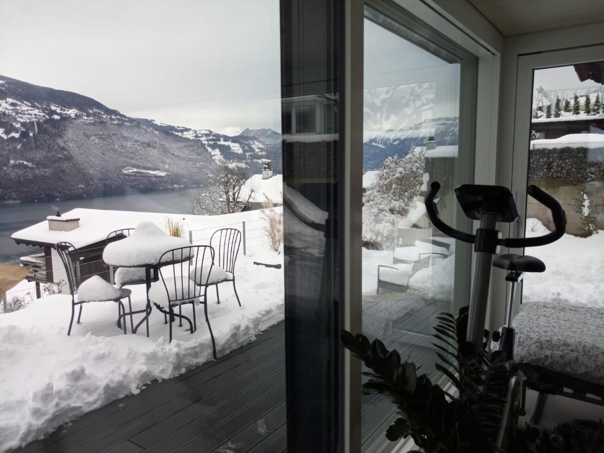 Krattigen Moderne Unterkunft Mit Panoramablick Auf Thunersee מראה חיצוני תמונה